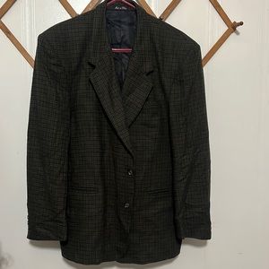 Plaid wool blazer (unisex)